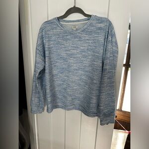 J. Crew Light Blue Marled Long Sleeve Top